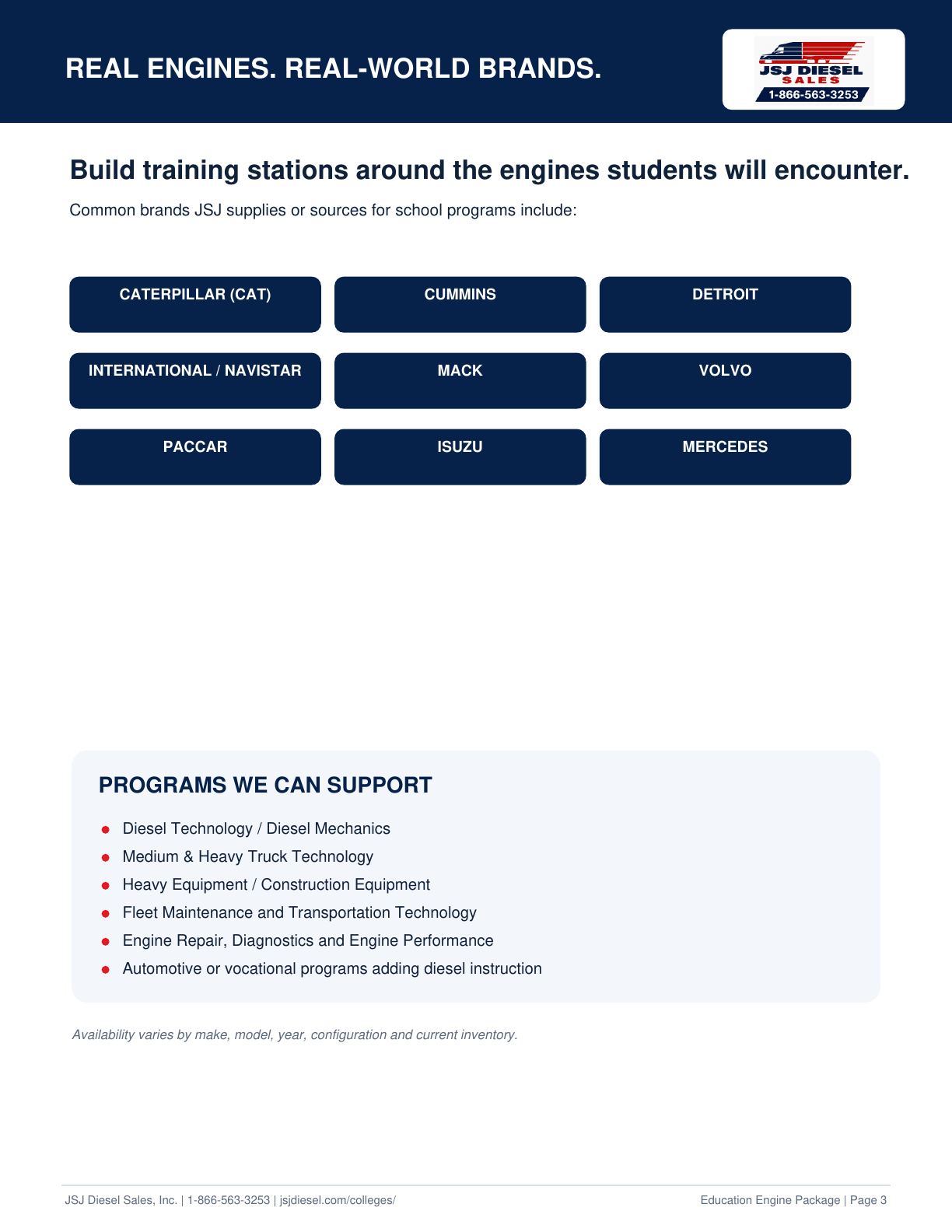 JSJ Diesel Education Engine Package - Page 3
